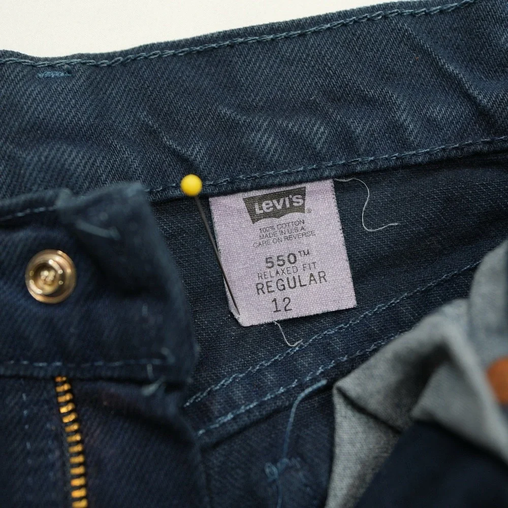Orange Tab Levi's Jeans Youth Sz 12‎ (25X26) 550 Relaxed Fit Denim